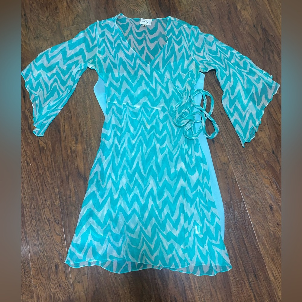 MILLY sheer wrap tunic 8